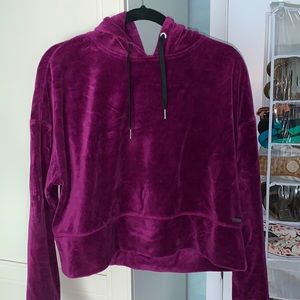 Purple Velour Calvin Klein Hoodie